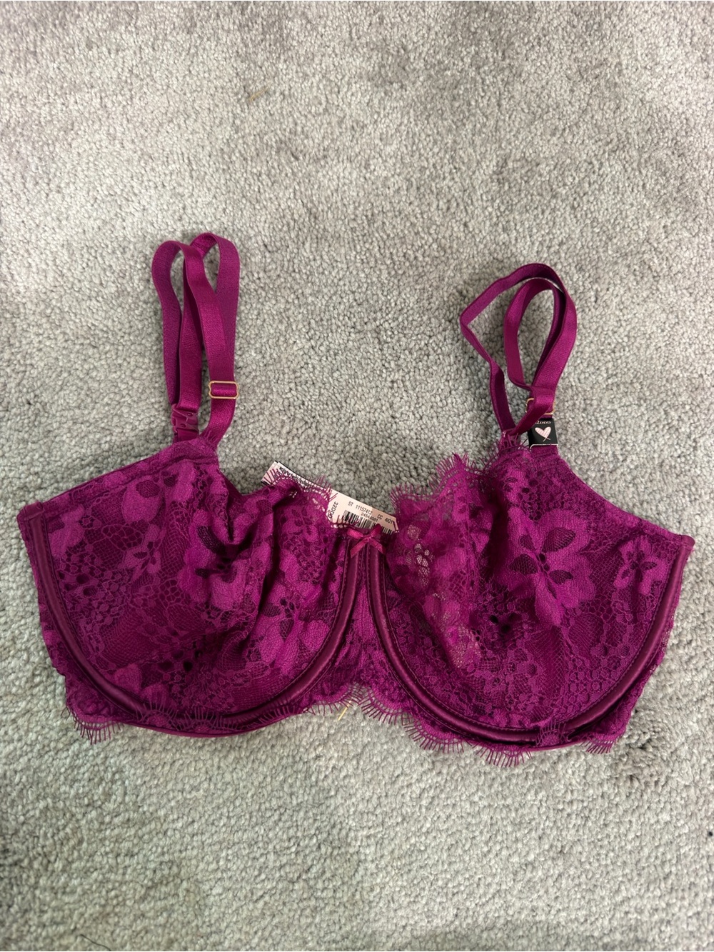 Victoria’s Secret Wicked Unlined Lace Balconette Bra 32DDD